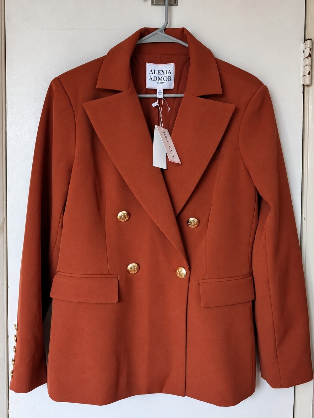 Alexia Admor Brown Blazer – Size 10 – New with Tags